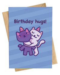 Cat Birthday Card | Birthday Hugs!