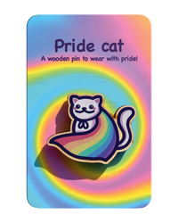 LGBTQ+ Pride Kitten Badge