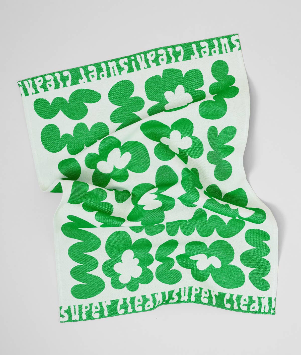 Tea Towel Super Clean Green