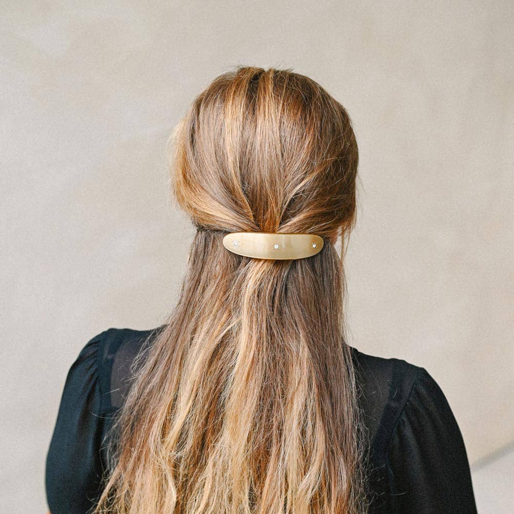 Thelma Parisienne hair clip: Emerald