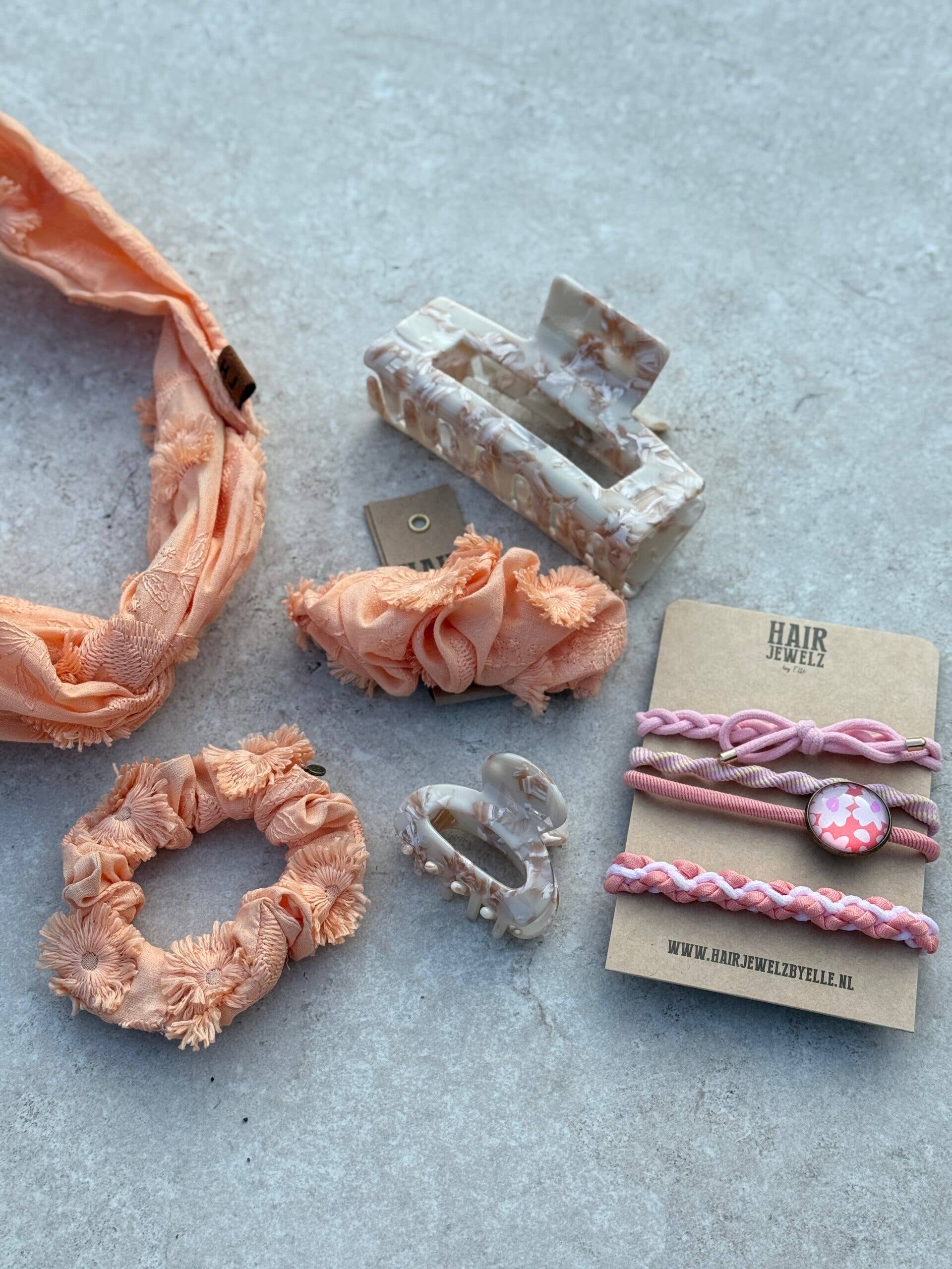 Hair Clip - Colourclaw S "Marble Beige"