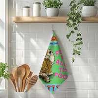 Feed The Cat Tea Towel | 100% Cotton Dish Towel