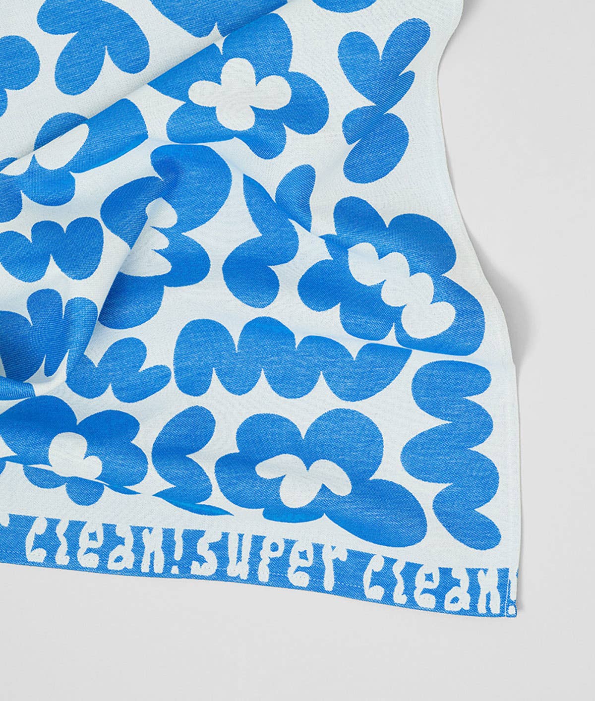 Tea Towel Super Clean Blue