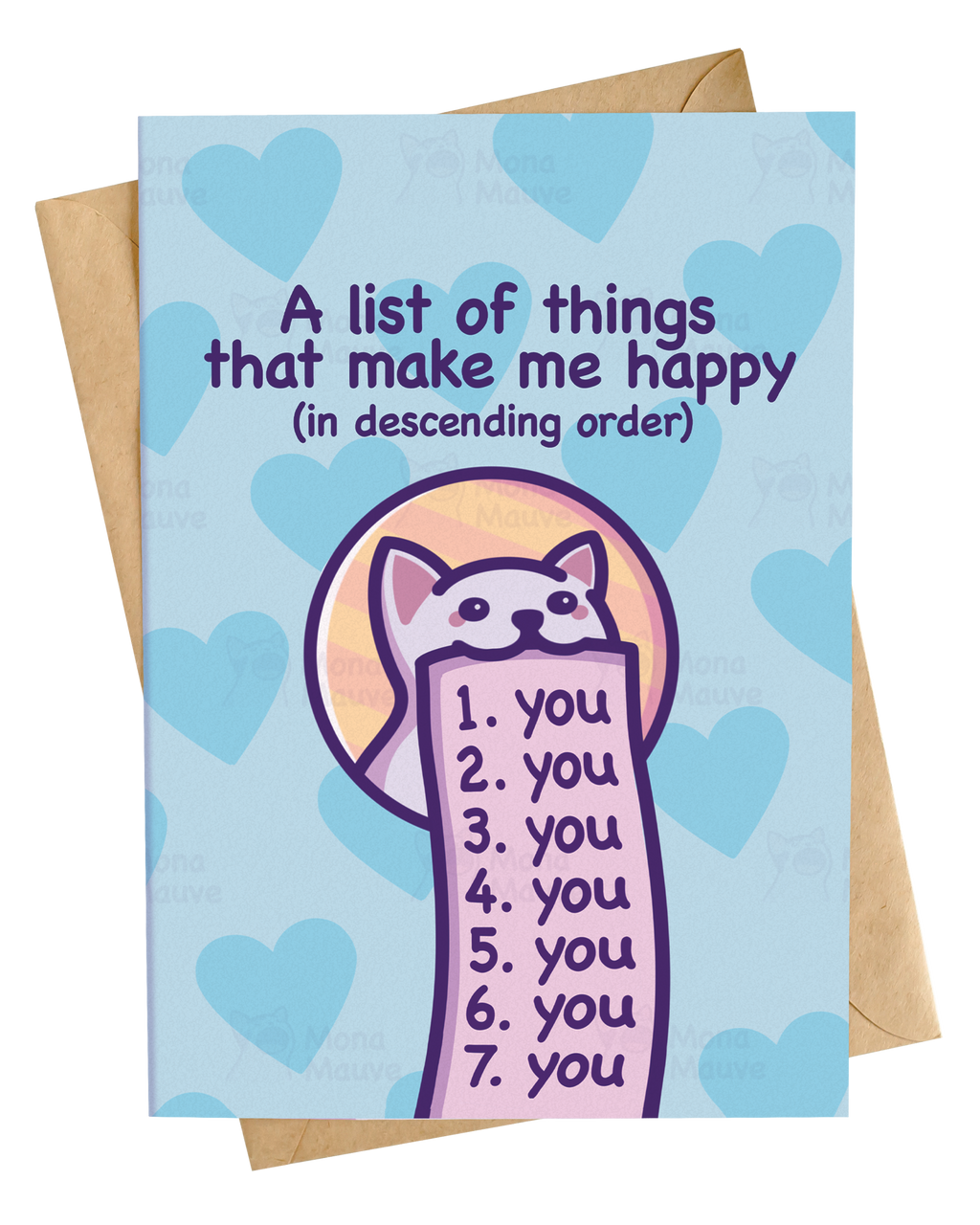 Card: A List of Things That Make Me Happy (You)!