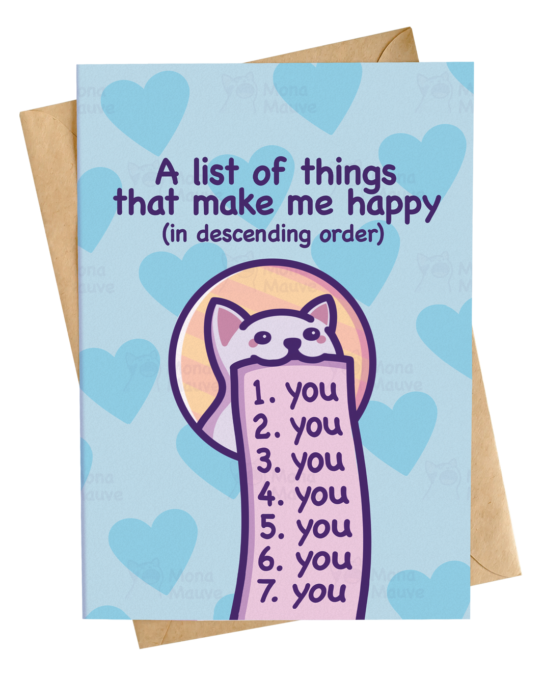 Card: A List of Things That Make Me Happy (You)!