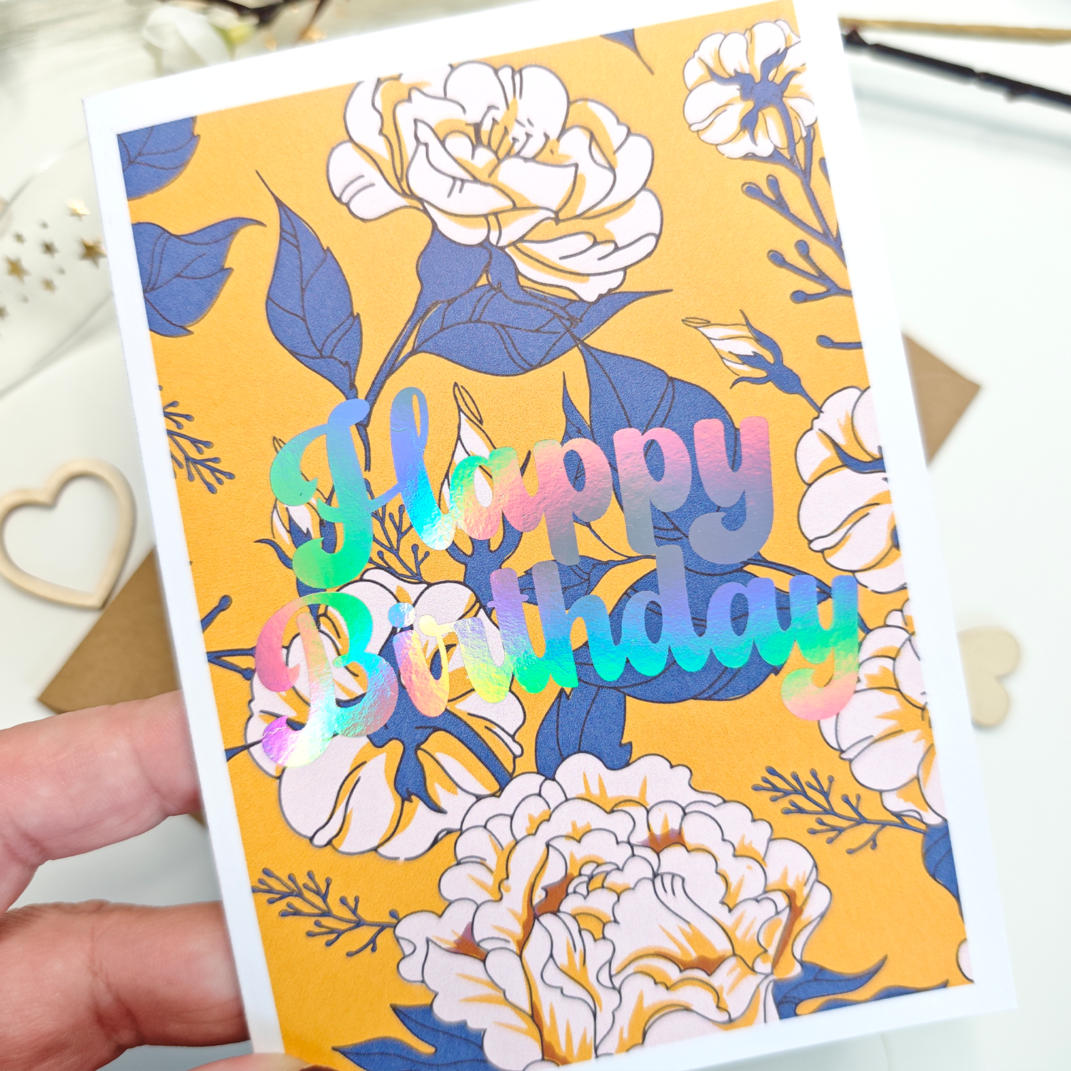 Happy Birthday Floral Card