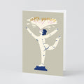 'Happy Birthday Statue' Greetings Card