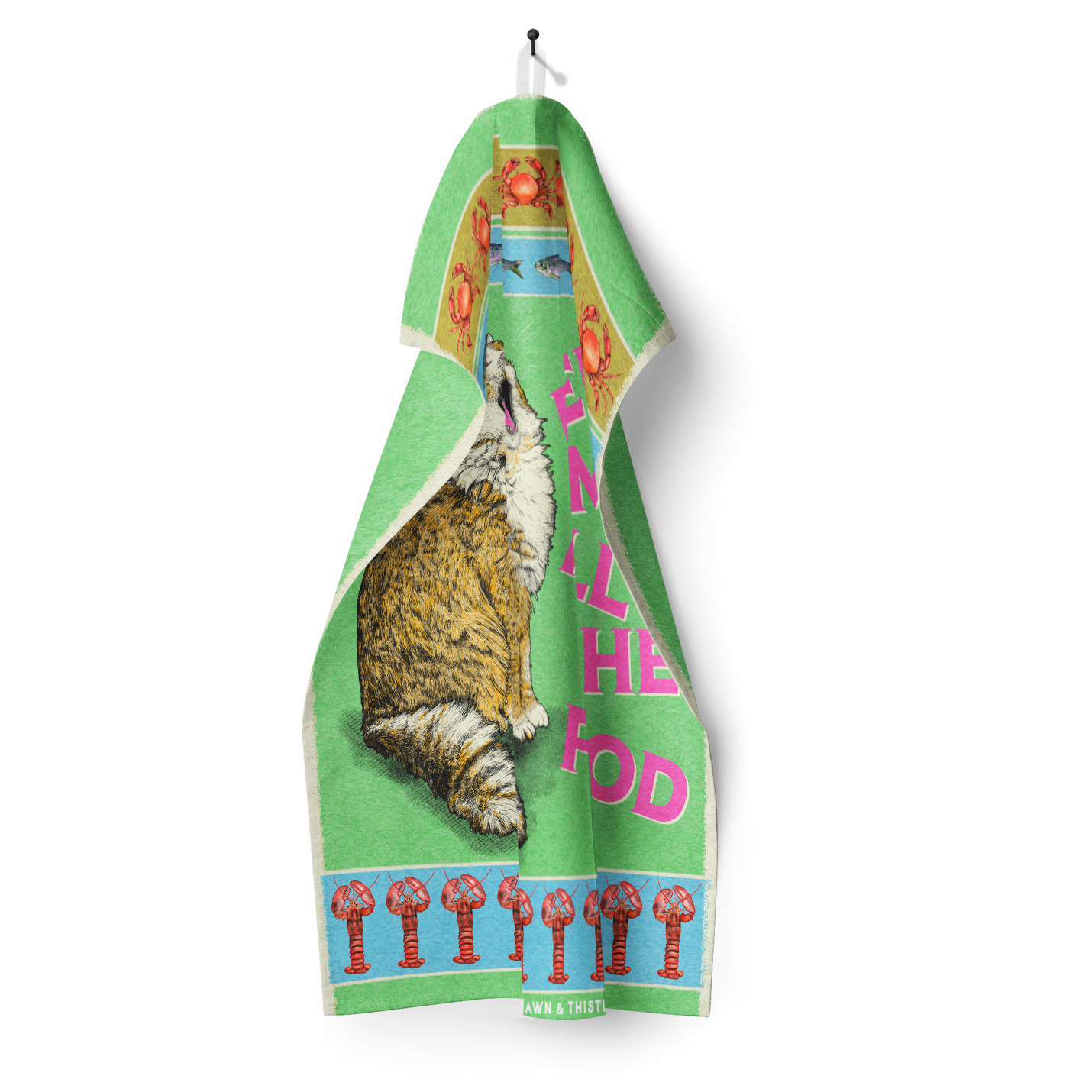 Feed The Cat Tea Towel | 100% Cotton Dish Towel